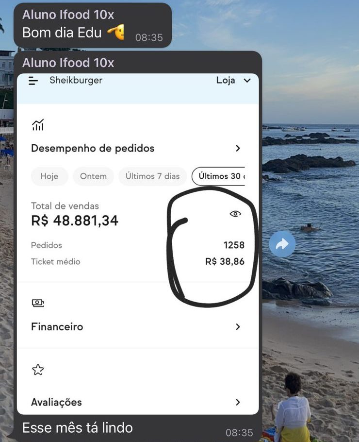 Print da Sheikburger: 1.258 pedidos em 30 dias